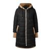 Women's Fashion /Winter Solid Color Long Sleeve Zipper Loose Warm Hooded Coat