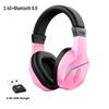 2.4G Bluetooth Luminous Gaming Headset with USB Wireless Transmitter - Low Latency Esports Audio.