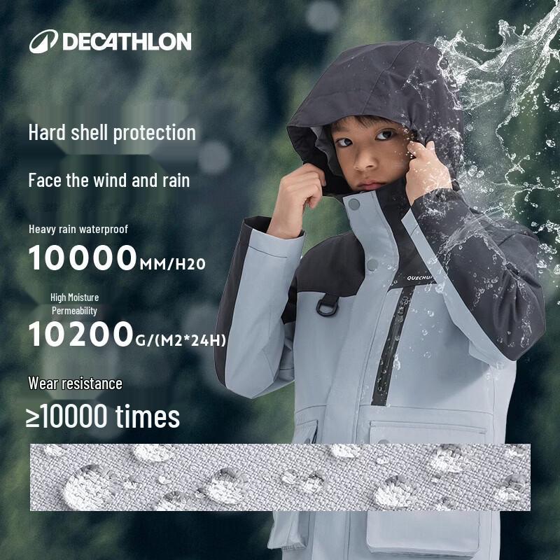 Decathlon Kids' 3-in-1 Down-Lined Ski Jacket