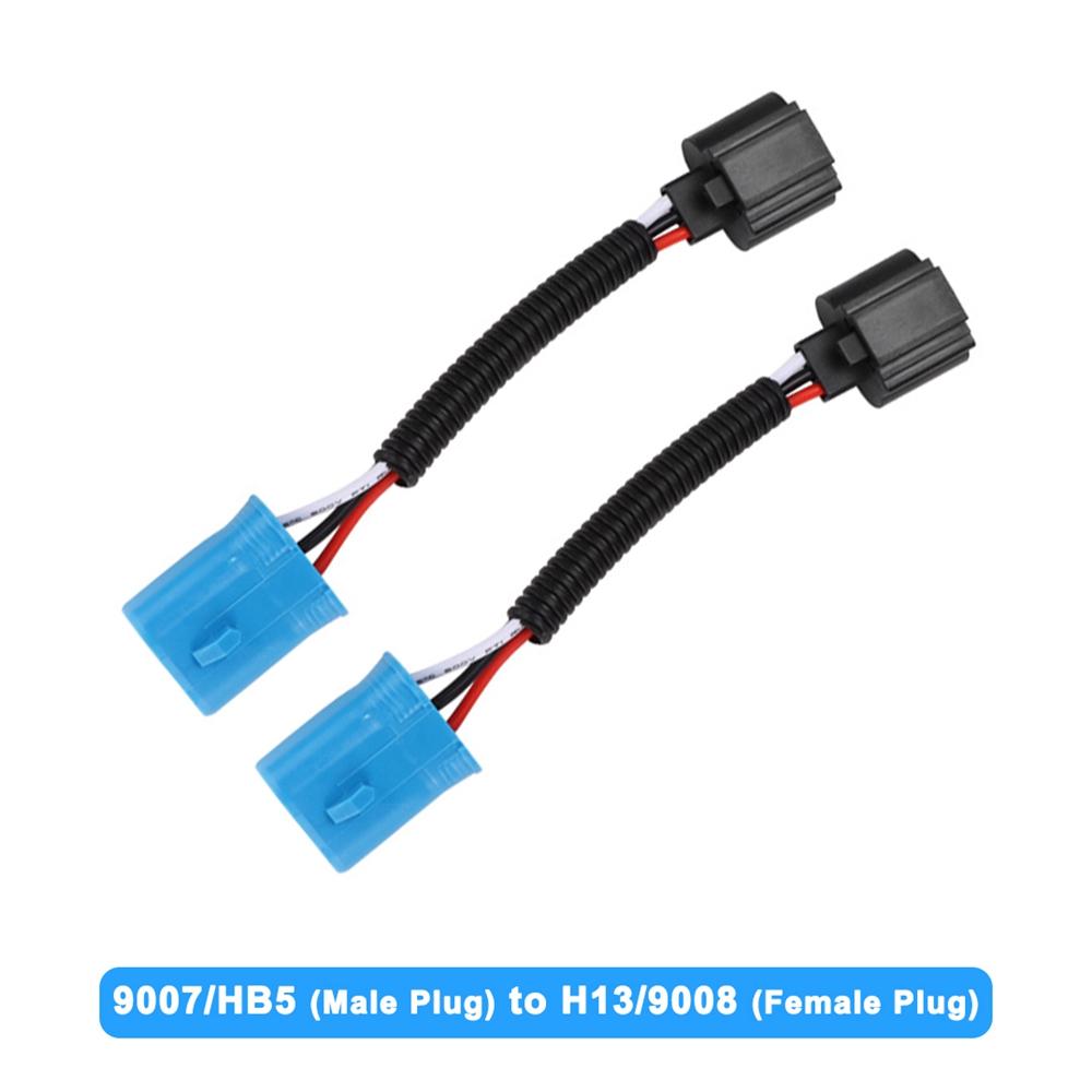 H11 to H1 Adapter Cable H7 Headlight Bulb Wire Car Fog Light Convert 9007 Socket Harness Moto Headlamp Ceramic Plug