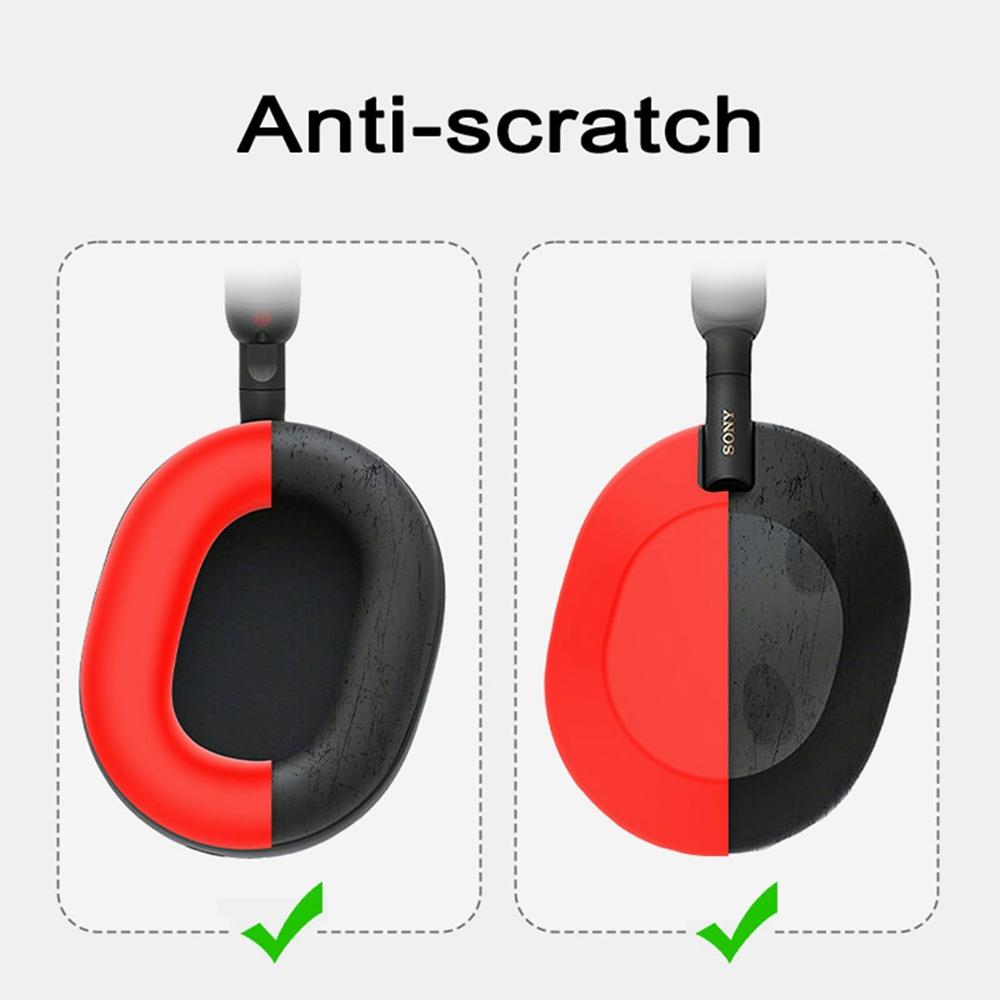 For Sony WH-1000XM6 Soft Silicone Headphone Protective Case Scratch Resistant Sweatproof Skin Cover Ear Cap Earphone Accessories