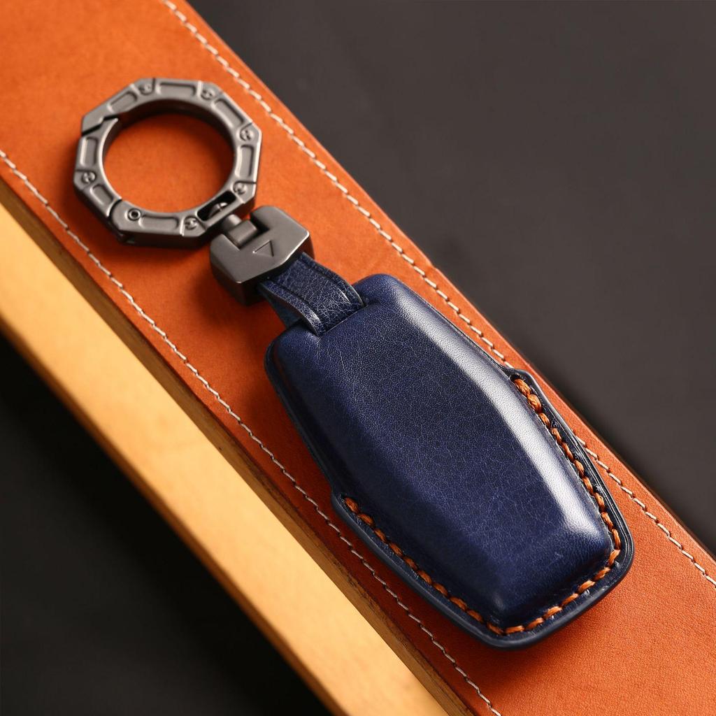 Handcrafted Genuine Cowhide Protective Cover for 2023 Mitsubishi Car Keys