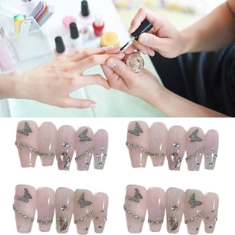 Nail Phototherapy Handmade Patch Metal Butterfly Explosion Flash Detachable