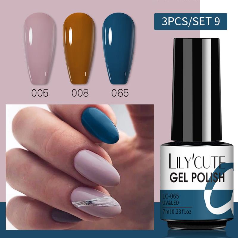 Semi-permanenter Nagellack Set – 9 Farben – UV/LED Gel Für Bis Zu 3 Wochen Haltbarkeit