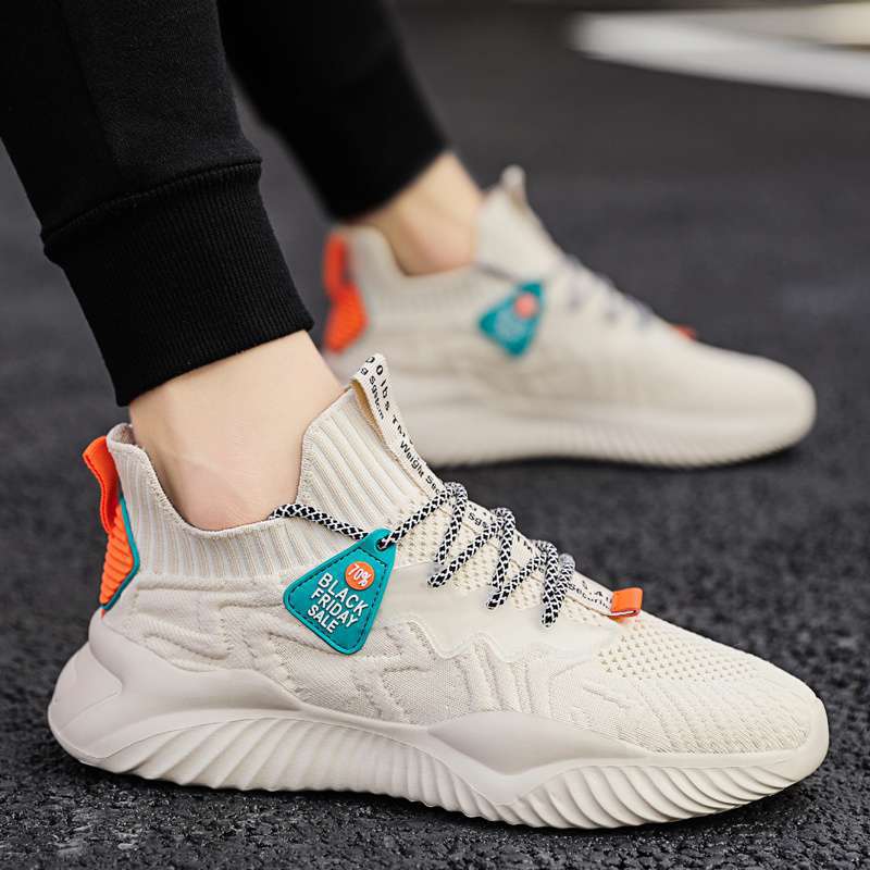 Summer Breathable Coconut Men's Shoes 2025 New Versatile Running Mesh Shoes Men's Casual Trendy Shoes