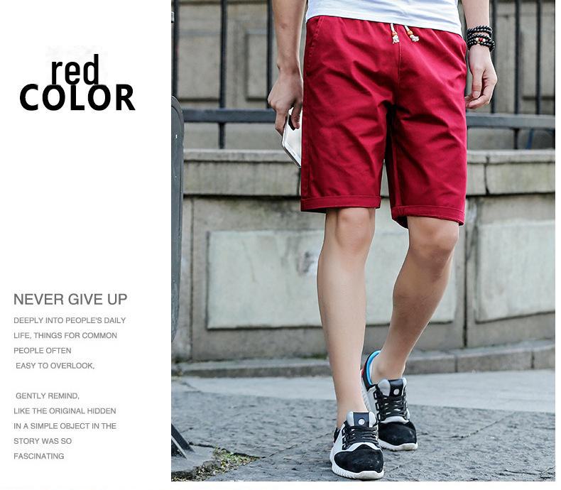 Herrars Trendiga Lediga Bomullsbadshorts - Mellanlånga, 5-punkts, Design i ett stycke