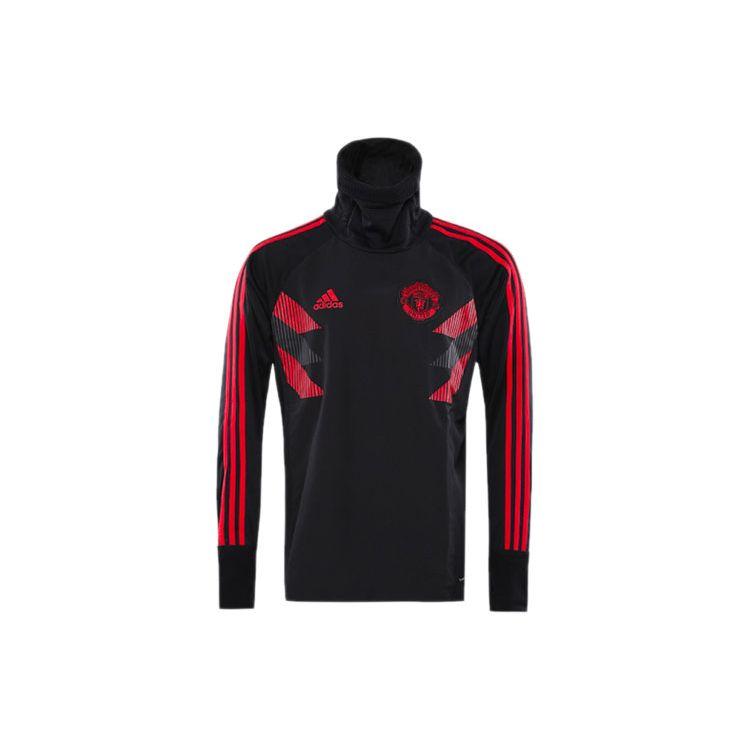Adidas Футбольная тренировочная толстовка с высоким воротником и длинными рукавами, мужские топы, черный CW5832