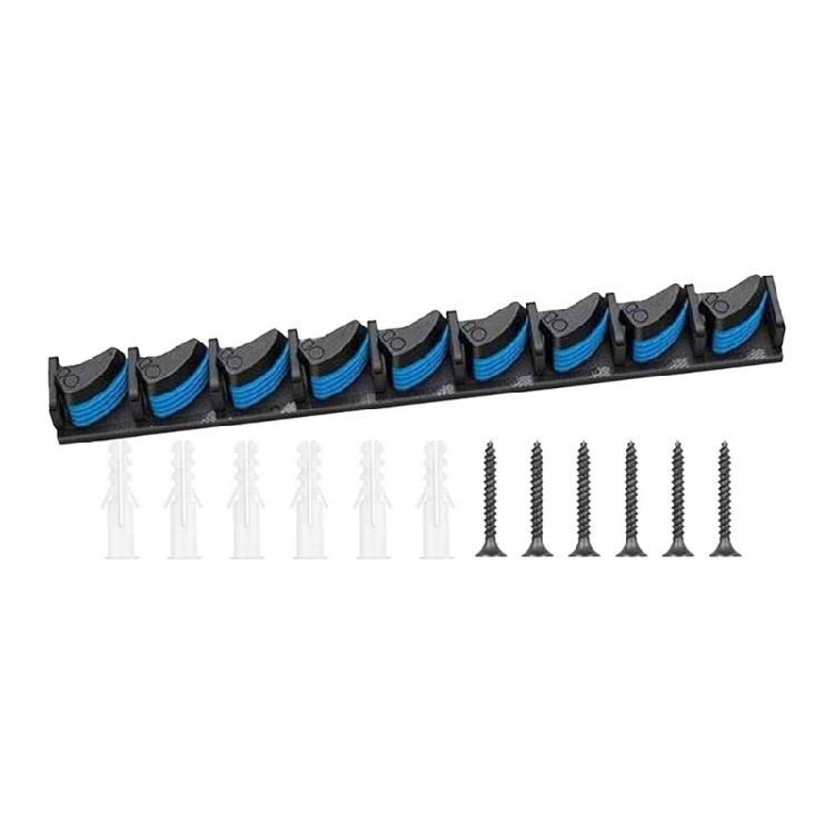 Wall Mounted Fishing Rod Rack 9 Rod Vertical Rod Holder Garage Fishing Poles Holder for Wall Garage Boats Enduring