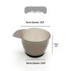 Gray Portable Color Mixing Bowl - Easy To Clean, Ideal for Hair Salons.