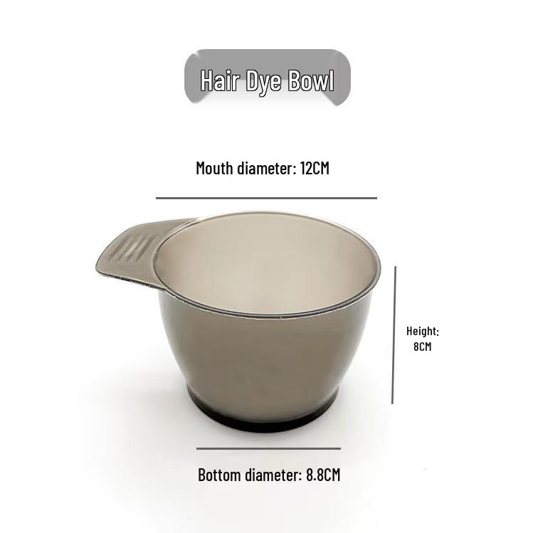 

Gray Portable Color Mixing Bowl - Easy to Clean, Ideal for Hair Salons.