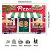 A Colorful Pizza Store Background Banner, Suitable for Celebration Events Such As Birthdays and Parties.