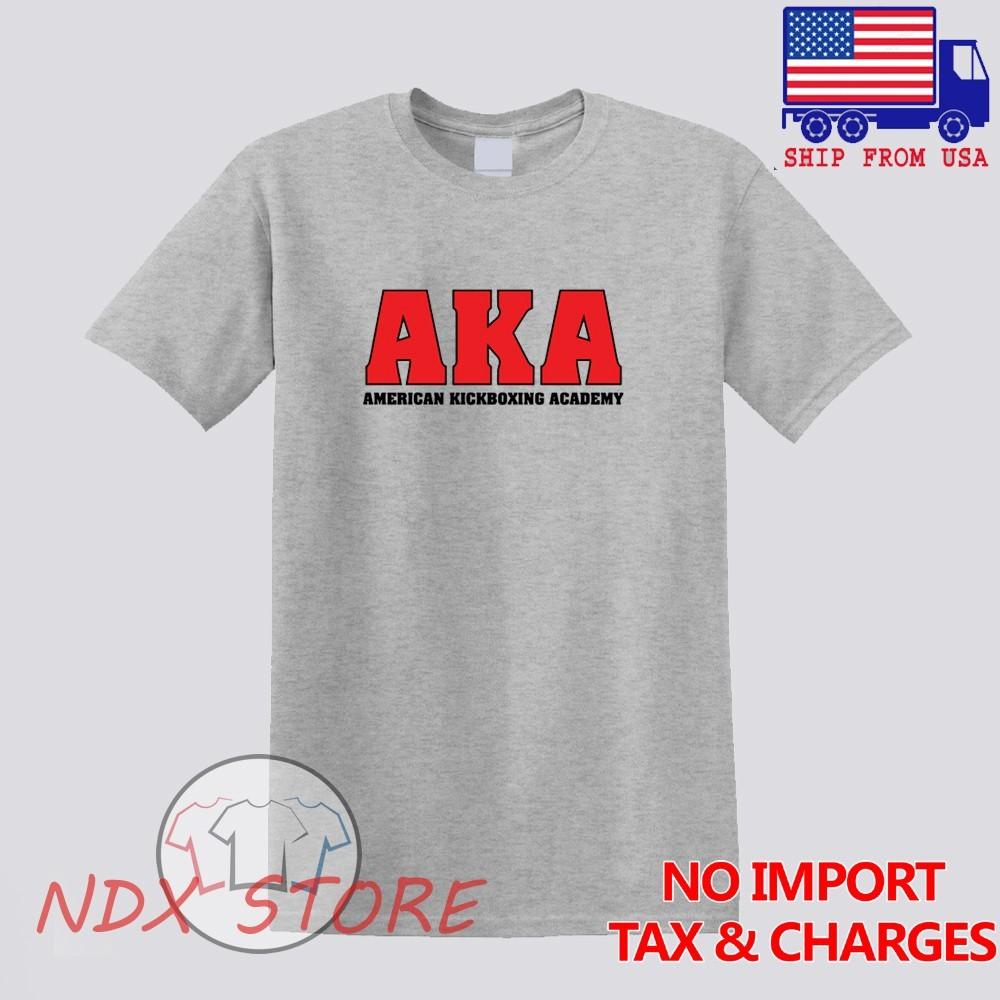 AKA American Kickboxing Academy Gym Men#039;s Gray Size S5XL Unisex T-Shirt XXXXL