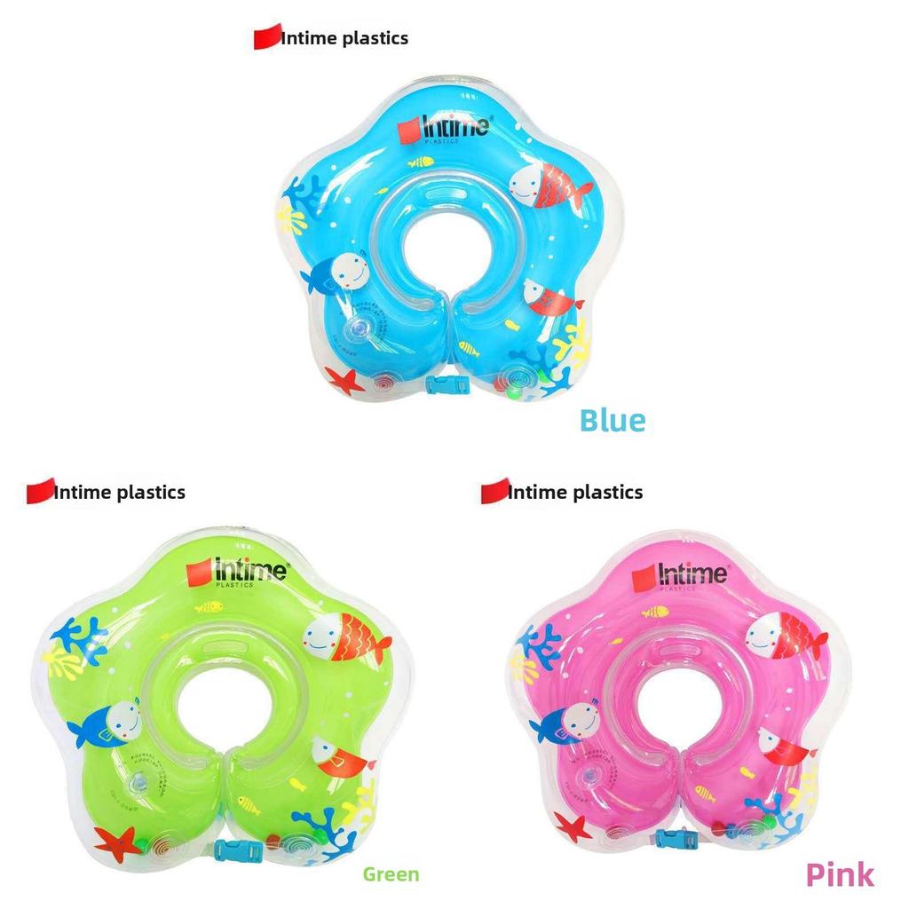 Baby Inflatable Adjustable Neck Ring For Children Swimming And Water Play With Ecofriendly Pvc