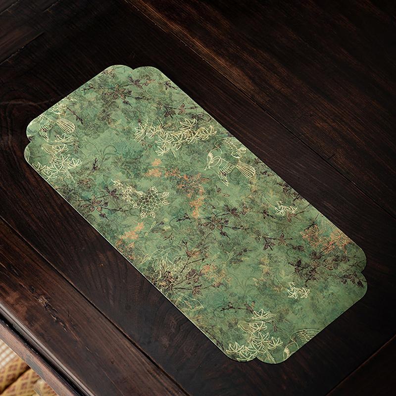 Chinese-Style Retro Zen-Inspired Double-Sided Waterproof And Non-Slip Tea Table Mat, Dry Brewing Mat, Long Table Runner