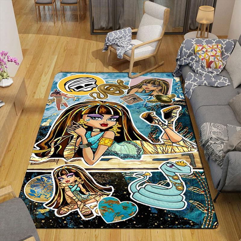 Monster High Inspired Rug Floor Mat for Living Room or Bedroom Soft and Comfortable Carpet a Gift for Birthday and Holiday.PFF260912057