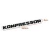 3D ABS Kompressor Logo Car Rear Trunk Emblem Badge Sticker For Mercedes Benz C E SLK C230 C180 C200 Car Styling Accessories RZ1