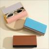 Portable Eyeglasses Protective Case Magnetic Buckle Flocking Inside Eyeglasses Sleeve Large Capacity Anti-Pressure
