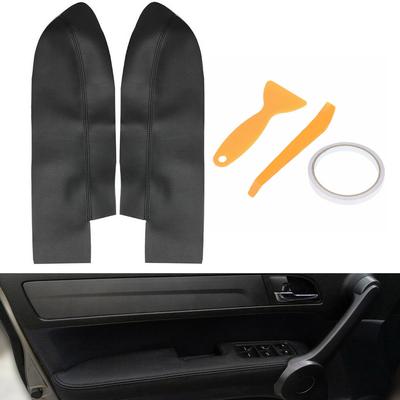 Copripannello porta in ecopelle nero adatto per ricambi auto Honda CR-V 2007-2012