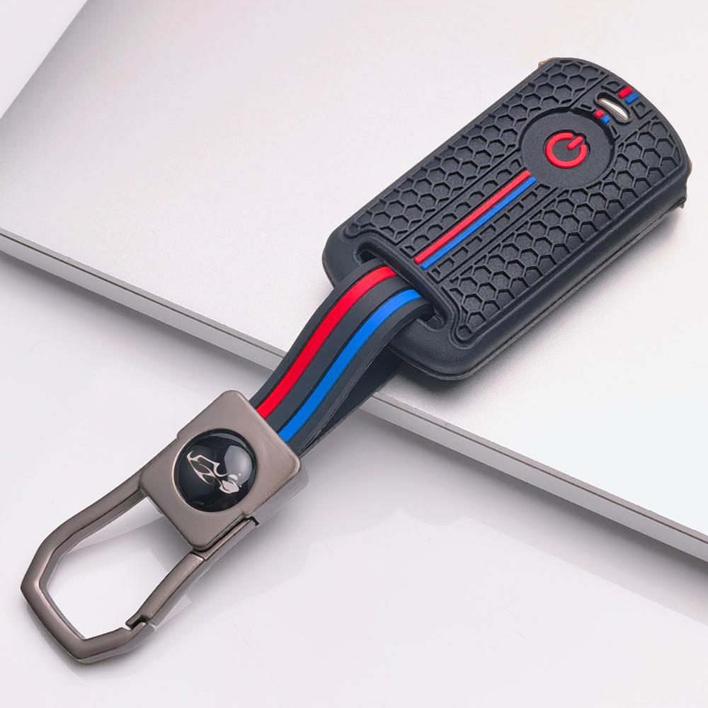 Moto Key Cover for Honda Fit PCX Forza SH150 SH300 XADV Vario Scoopy Yamaha Nmax Xmax Aerox Filano Lexi Fazzio Freego TMAX with Keychain Key Fob Case