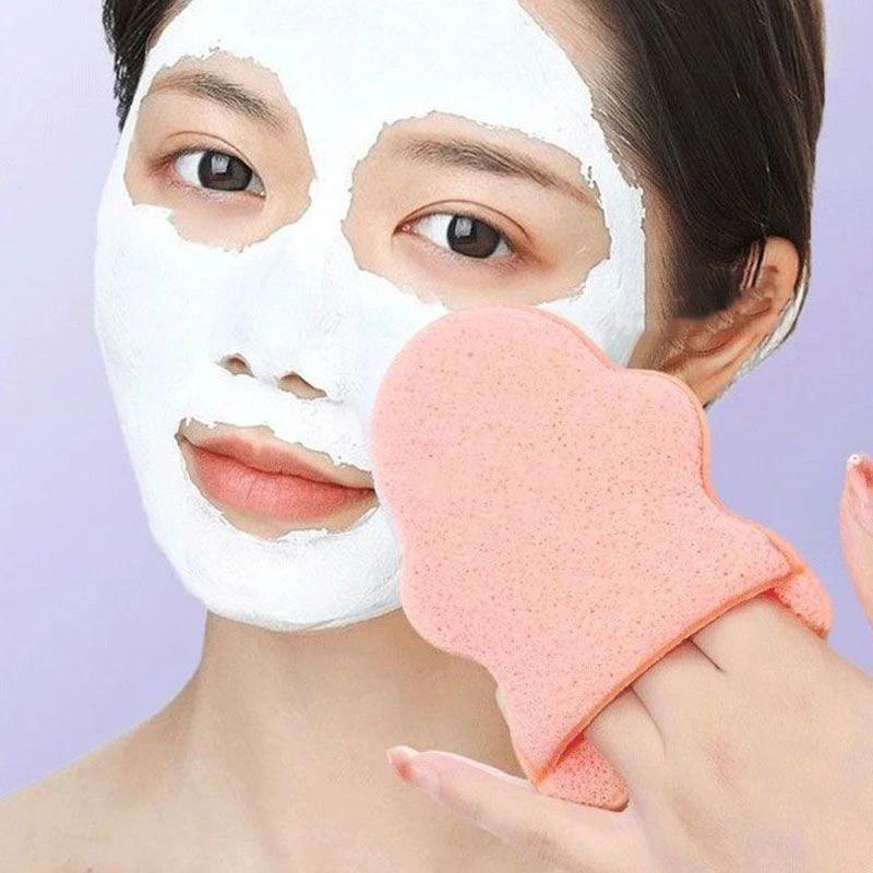 1/10 Stück Wiederverwendbare Weiche Gesichtsreinigungspads Gesichtsreinigungsschwamm-Pad Reinigung SPA Massage Make-up Tiefenreiniger Für Mitesser-Werkzeug