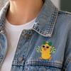 Enamel Technology Brooch, Cartoon Anime Cheerleading Duck Shape Pin, Small Sturdy Pin for School Uniforms Bags Daily Wear
