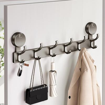 Gancho de porta com ventosa para banheiro Toalheiro forte Suporte de carga À prova de ferrugem Instalação simples Toalheiro multifuncional Gancho de chuveiro