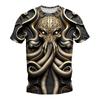 Fashion Horror Skull 3d Print Men's T-shirt Summer Classic Casual O Neck Short Sleeve Loose Oversized Tops Tee Shirt Men Clothes