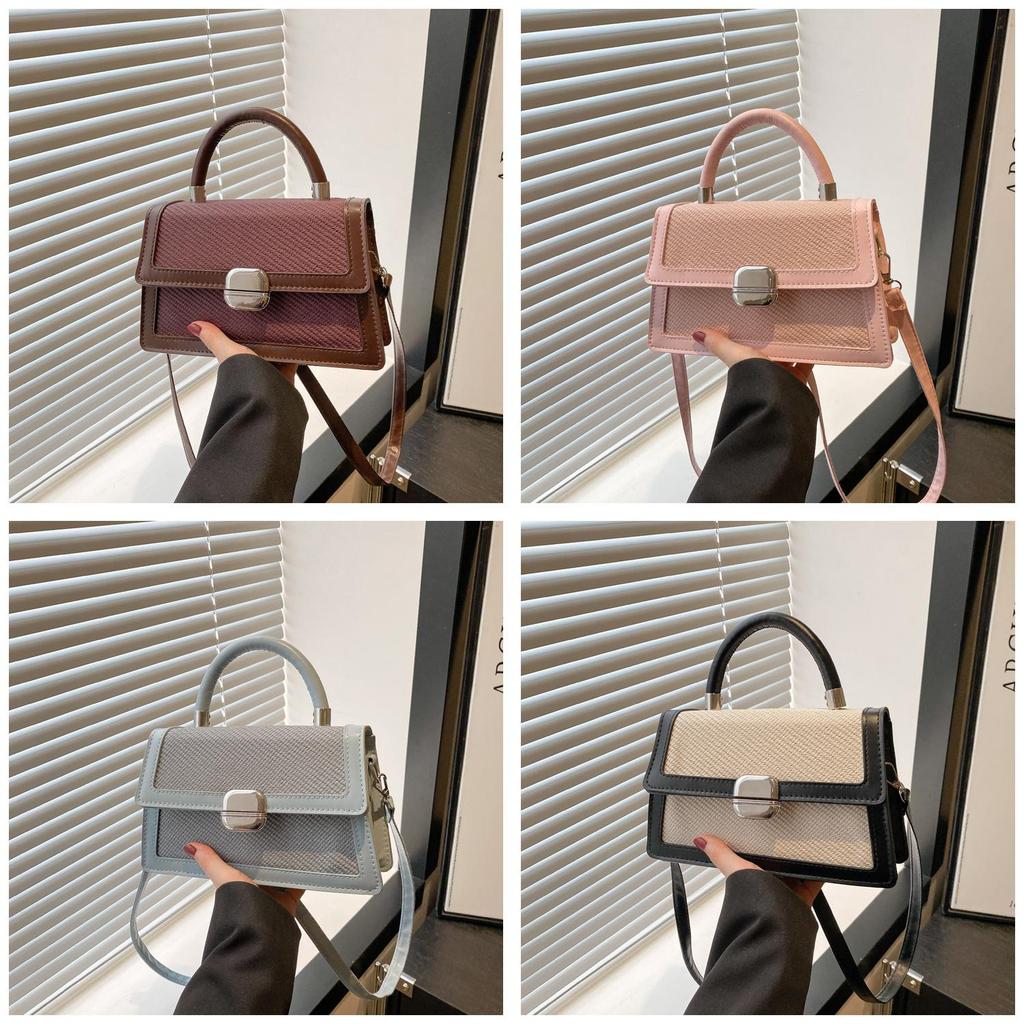 Minimalist Pu Small Handbag For Women With Zipper Pocket For Daily Use