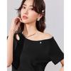 IEF Koreanischer Stil Ein-Schulter-Schlankmacher-Top