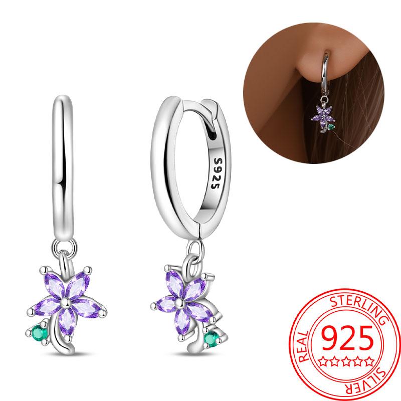 Brincos de abelha para menina adorável amarelo preto dançando abelha feliz s925 brincos de argola presente de aniversário joias de prata