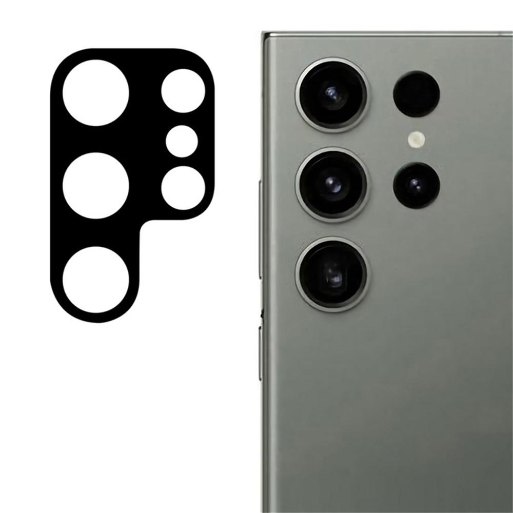 

For Samsung Galaxy S25 Ultra Silk Printing Camera Lens Film Tempered Glass Lens Protector with Bottom Plate Type A