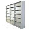 4-Layer Single-Sided Steel Magazine, Newspaper, and Book Rack Cabinet with Lower Shelf