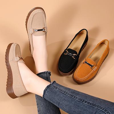 Women Comfort Flats Casual Nurse Loafers Walking Minimalist Summer Maternity Shoes for Woman