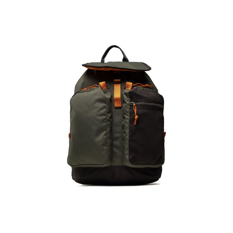 Converse Large Capacity Multi-Pocket Drawstring Closure Zipper Hidden Pocket Splicing Element Backpack Unisex Backpack Army-Green 10021021-A04 Army Green