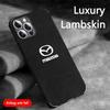 2025 Hot Fashion Car For Mazda Logo Suede All Inclusive Phone Case For iPhone 16 15 13 14 12 Pro Max Mini 8 XR XS 16 Plus 15Pro