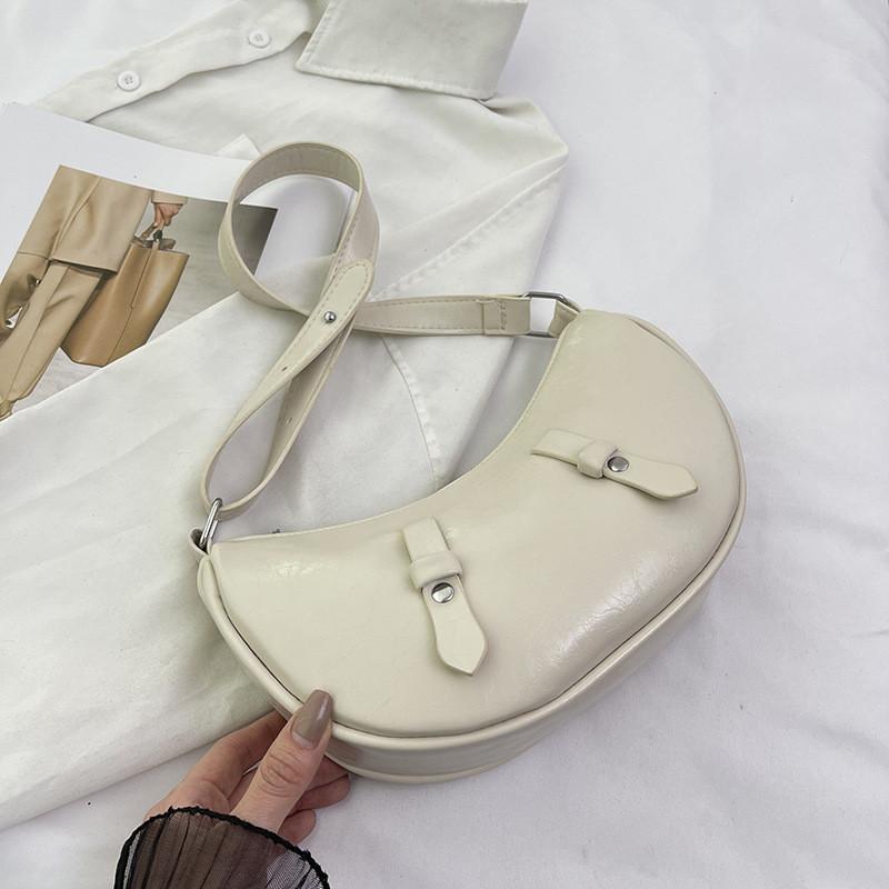 Fashionable Street Style Pu Shoulder Baguette Bag With Large Capacity For Summer 2024