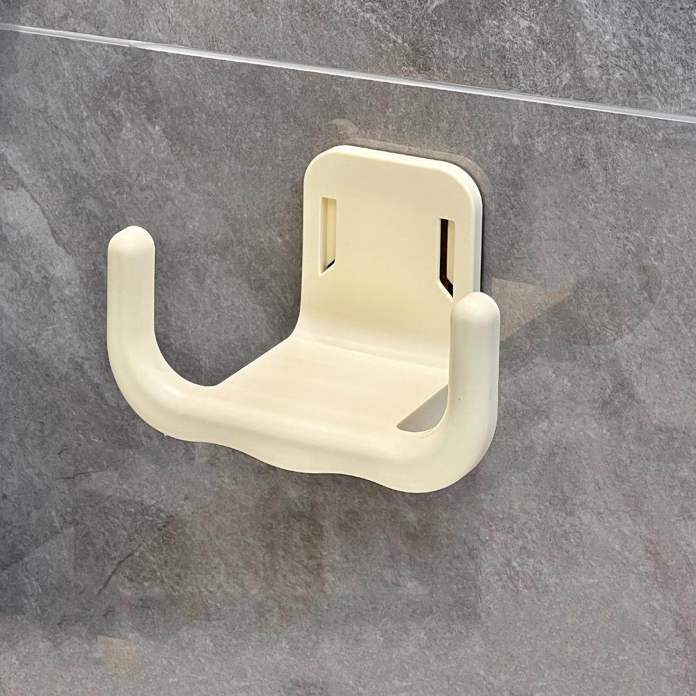 U-shaped Hanging Tissue Holder Removable Wall-Mounted Napkin Holder Mirror Cabinet Beige Style B