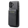 FIERRE SHANN 025 Style For iPhone 16 Case Leather+TPU Detachable Card Slots Phone Cover