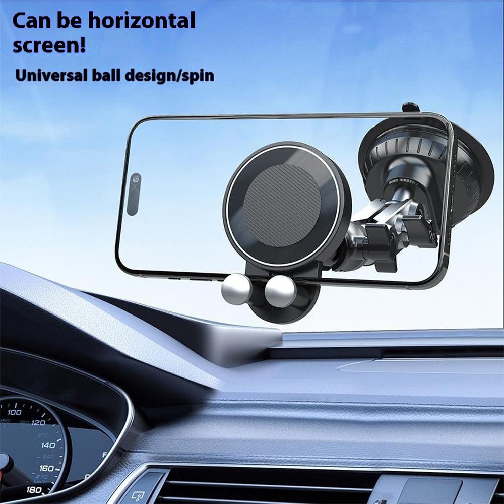 X037 Short Type Car Phone Holder Suction Cup Base Long Arm Cellphone Bracket
