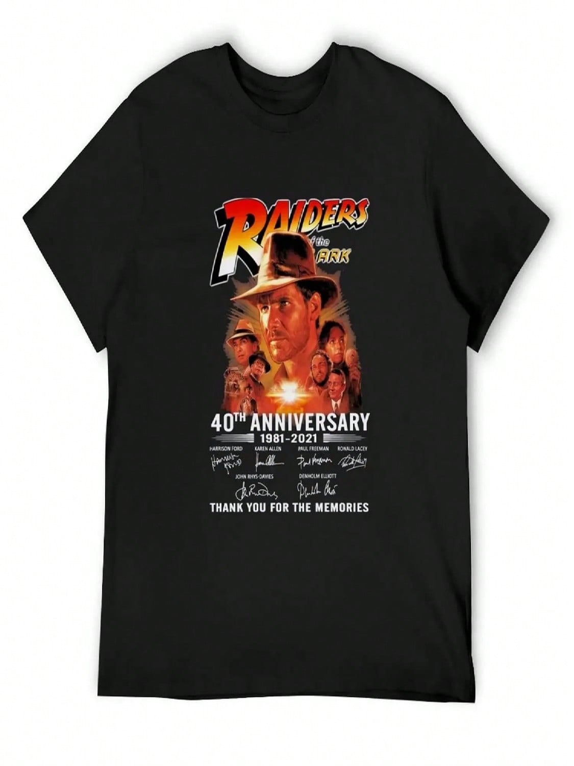 Of The Lost Ark 40th Anniversary 1981 2021 Signatures Thank You For The Memories Shirt Essen T-Shirt S разноцветный