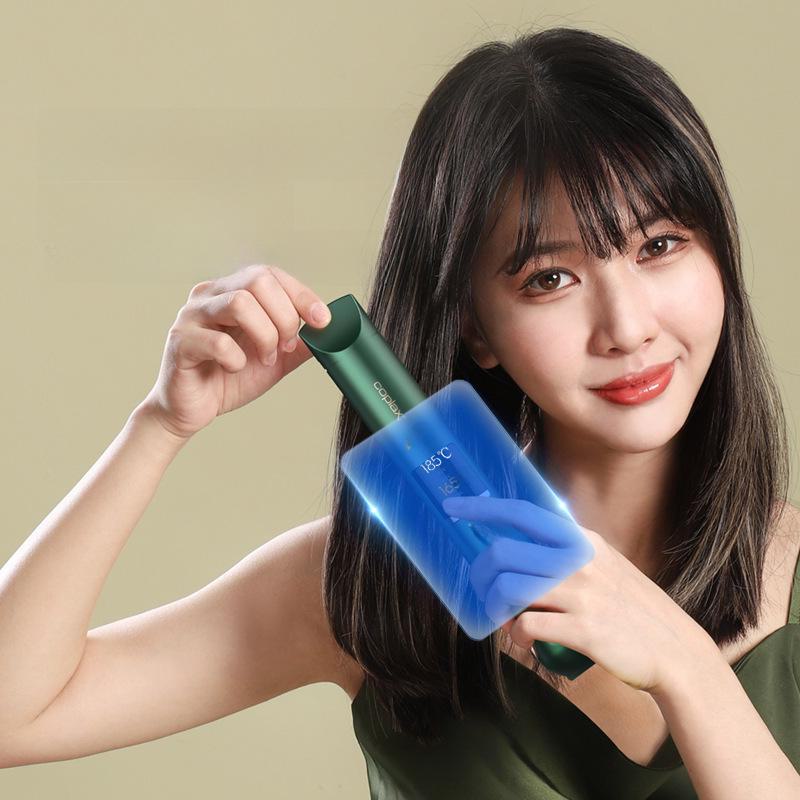 Dual-Purpose Mini Hair Straightener & Curler: Temperature-Controlled Ceramic Hair Clips for Straightening & Adding Volume