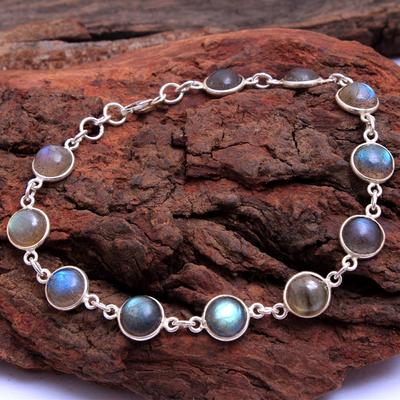 Labradorite Women Bracelet, Statement Jewelry, Silver Bracelet, 925 Sterling Silver Handmade Jewelry