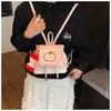 2025 Autumn Cute Apple Pendant Women's Lightweight Travel Backpack - Large Capacity, Casual Commuting Bag