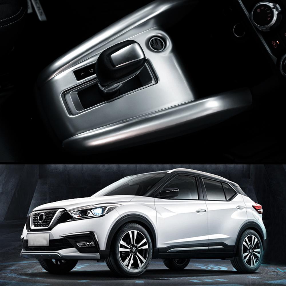 For Nissan Kicks 2017 2018 2019 2020 2026 2026 Gear Shift Panel Frame Sticker Cover ABS Modification Decoration Car Accessories