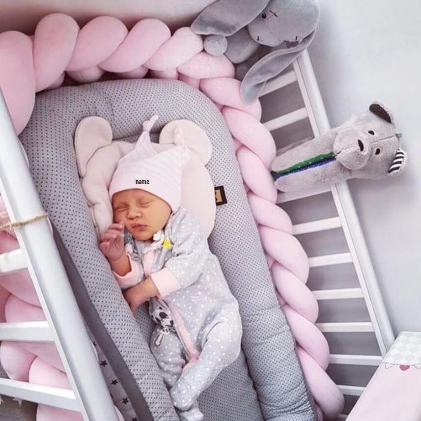 Skandynawska Duńska Dzianinowa Poduszka Węzeł Kula - Pleciony Wystrój Pokoju Dziecięcego i Ochraniacz na Łóżeczko