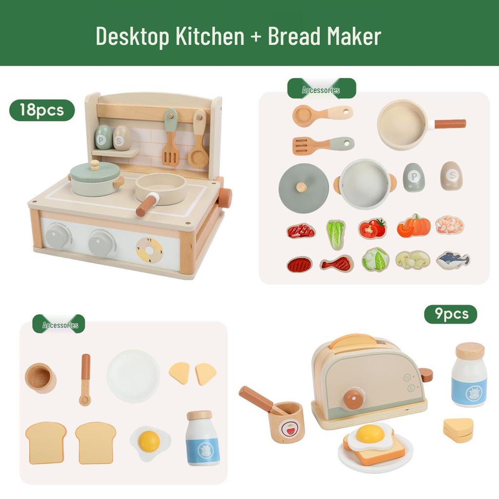 Wooden Kids' Educational Toys: Role-Playing Simulation with Fruits and Vegetables Cut Game