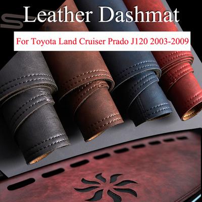 Voor Toyota Land Cruiser Prado J120 2003-2009 Dashboard Cover Board Mat Tapijt Pad Zonnescherm Retro Leer Kussen Auto Accessoire