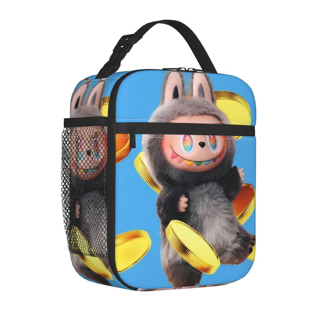 Lunch bag Children's fully printed picnic bag Cartoon animation convenient wear-resistant portable thermal insulation bag