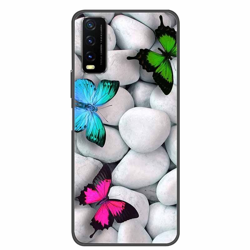 For Vivo Y20 Case Marble Soft Silicone Back Case for Vivo Y20S Y20 S Y 20i Phone Cover for Vivo V2027 Y20i Coque Funda Bag