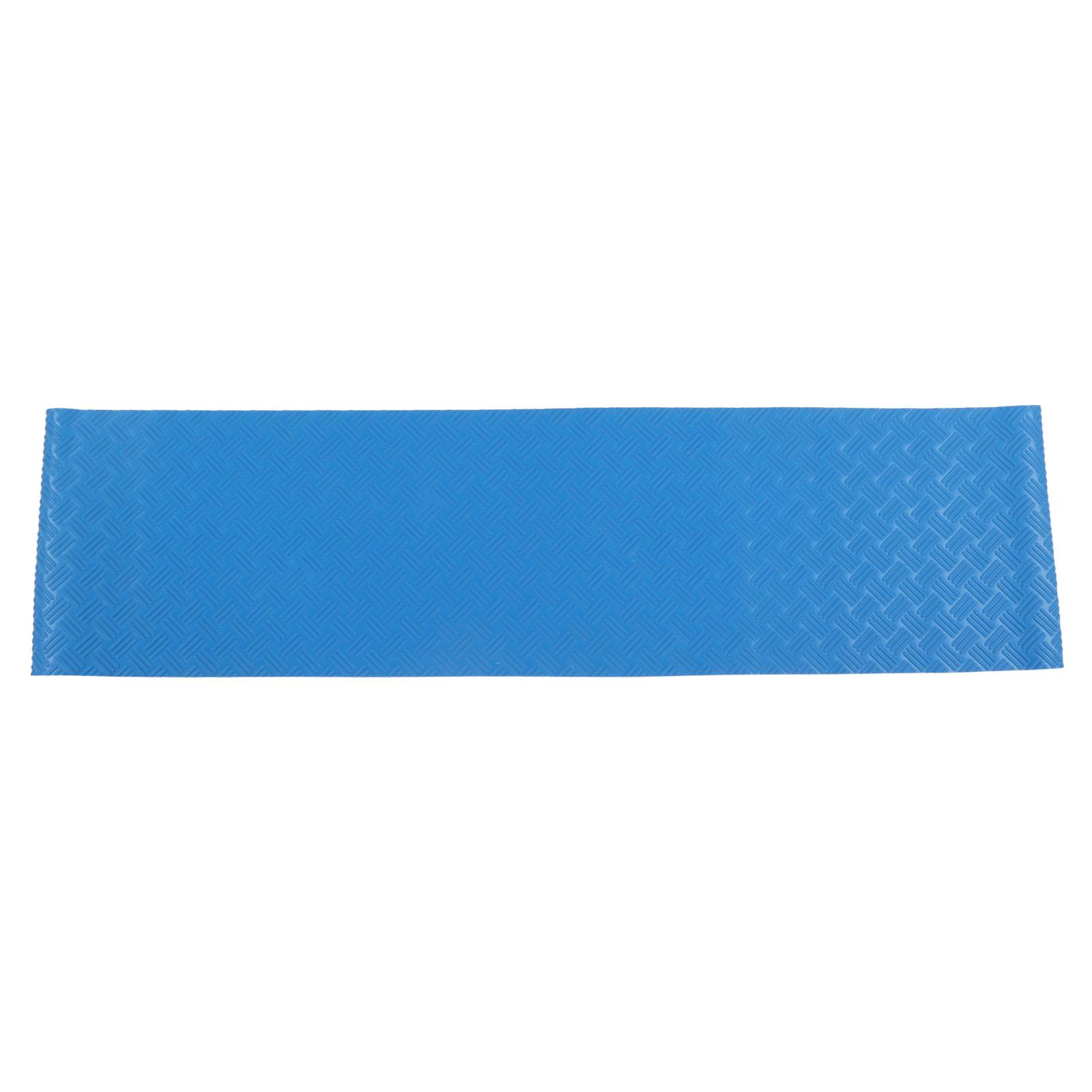 

Swimming Pool Protective Ladder Mat Non Slip Replacement Ladder Rubber Pad Blue for Pools Wavy Pattern